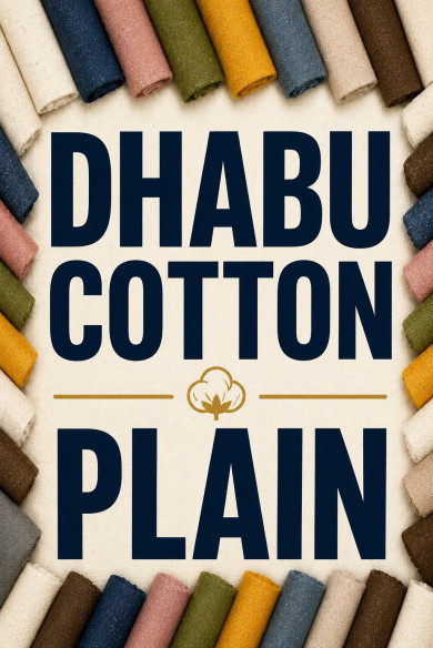 Dhabu Cotton Fabric Plain